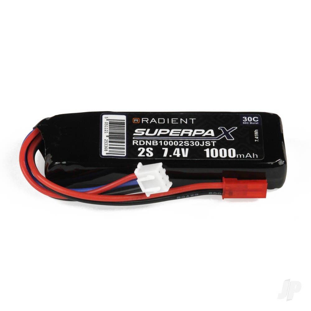 Radient LiPo 2S 1000mAh 7.4V 30C