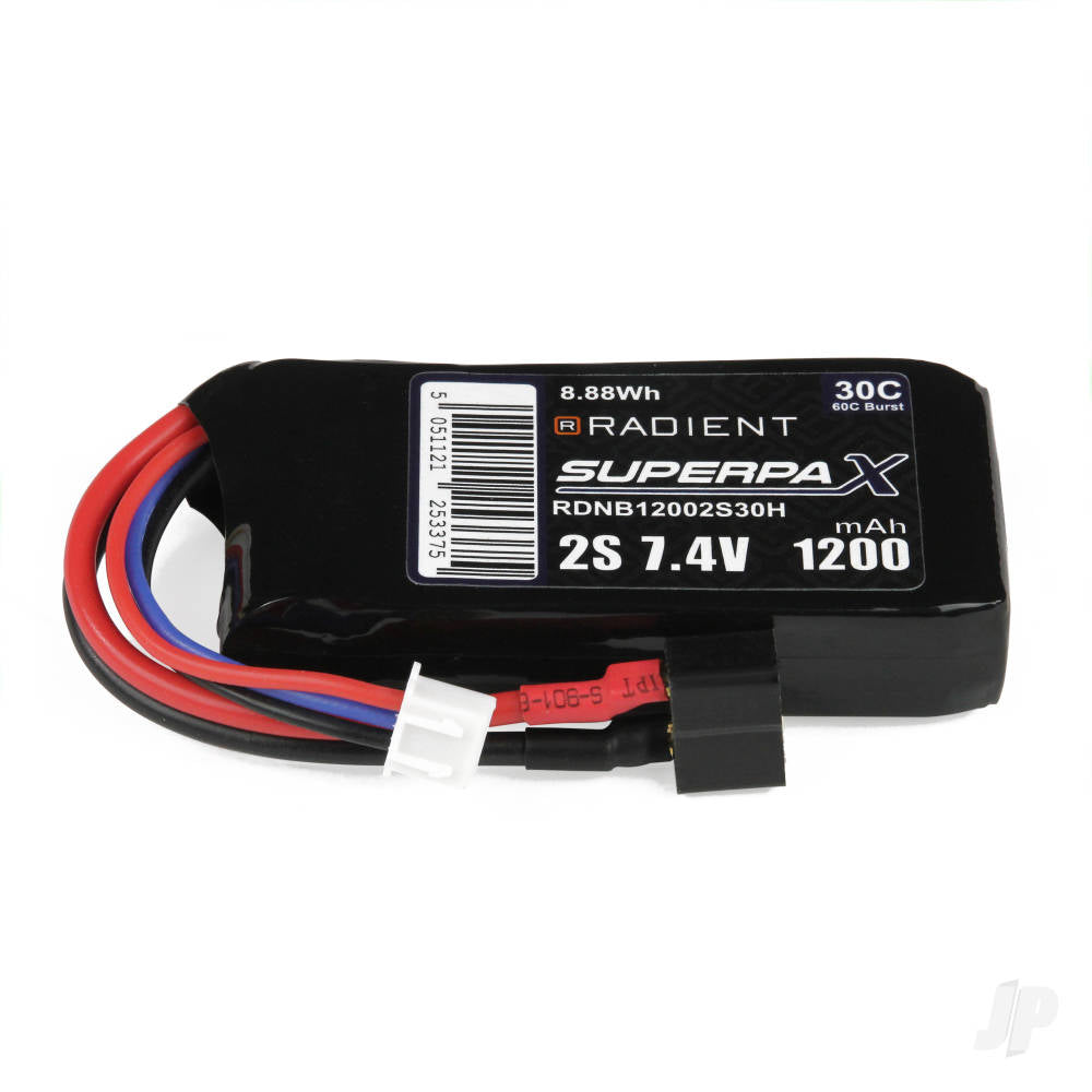 Radient LiPo 2S 1200mAh 7.4V 30C