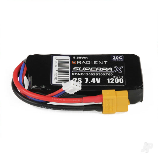 Radient LiPo 2S 1200mAh 7.4V 30C
