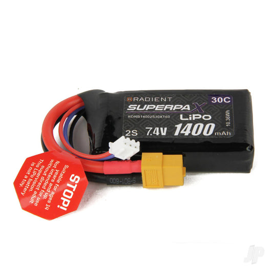 Radient LiPo 2S 1400mAh 7.4V 30C