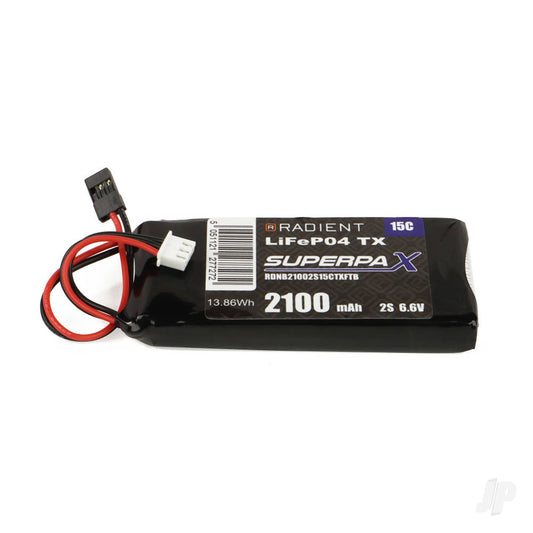 Radient - LiFe 2S 6.6V 2100mAh 15C Futaba / Hitec (Tx)