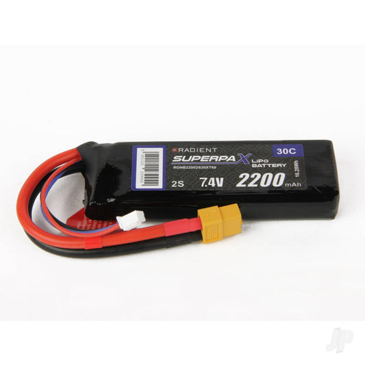 Radient LiPo 2S 2200mAh 7.4V 30C