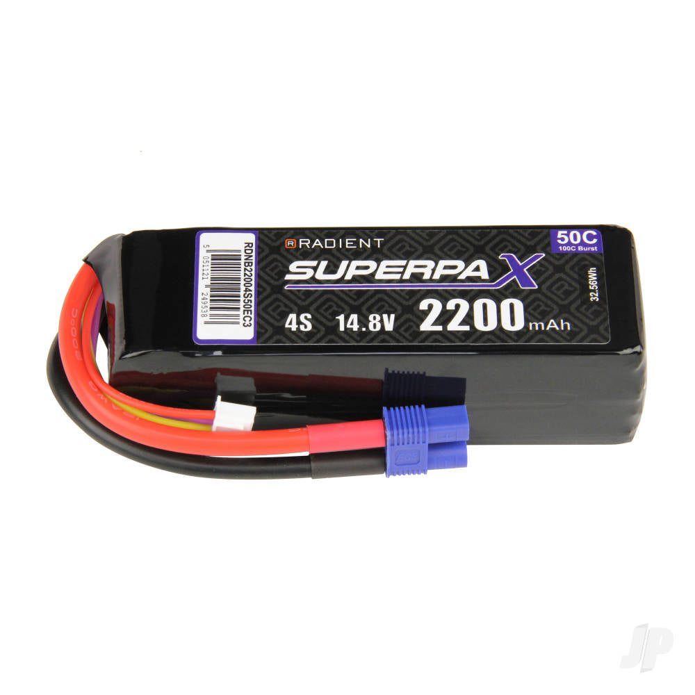 Radient LiPo 4S 2200mAh 14.8V 50C