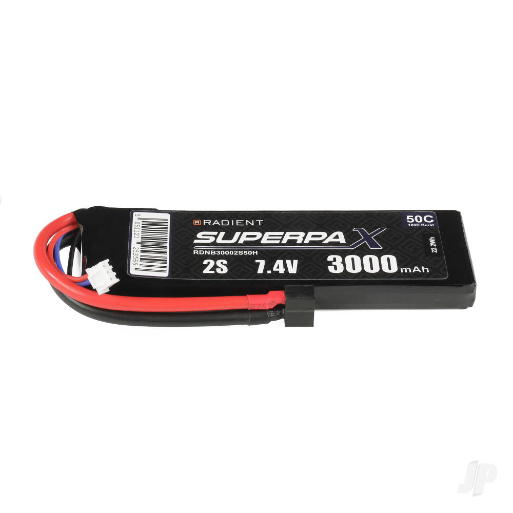 Radient LiPo 2S 3000mAh 7.4V 50C