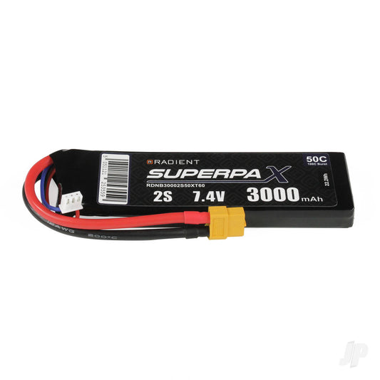 Radient LiPo 2S 3000mAh 7.4V 50C