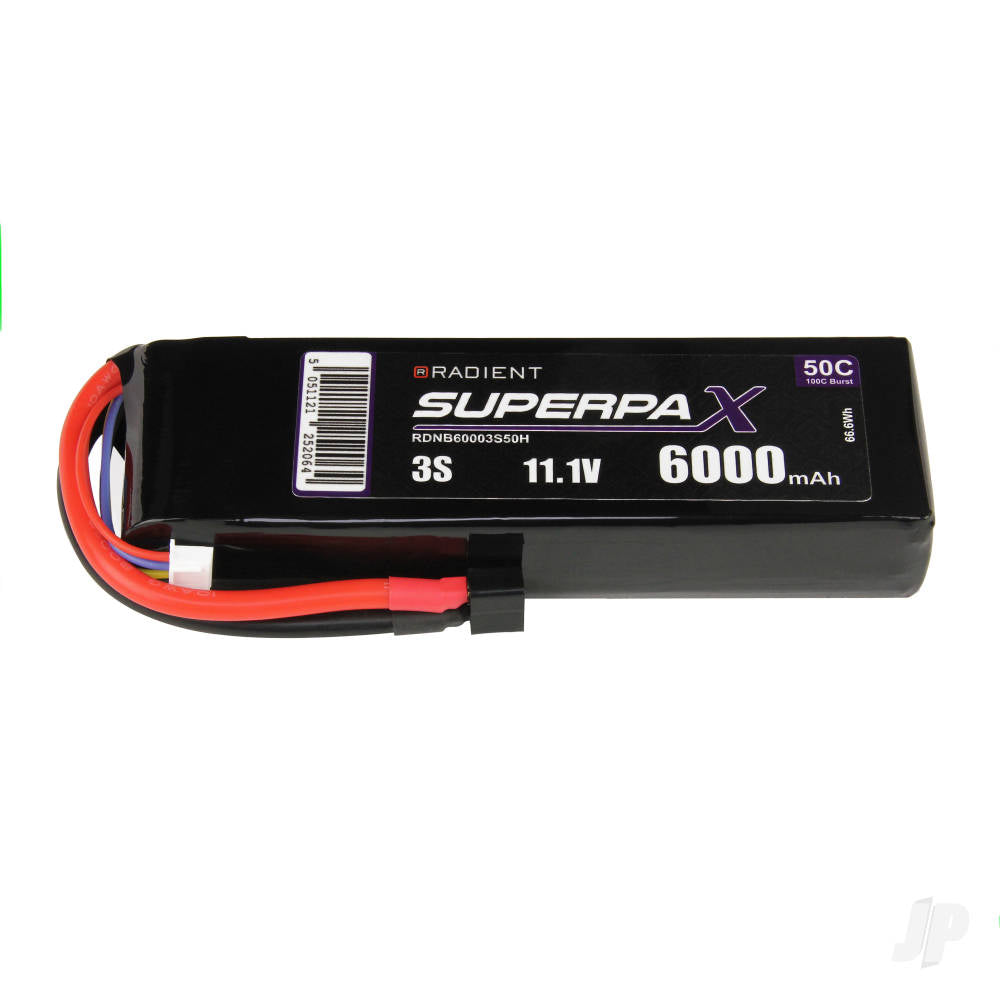 Radient LiPo 3S 6000mAh 11.1V 50C