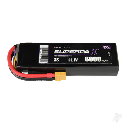 Radient LiPo 3S 6000mAh 11.1V 50C