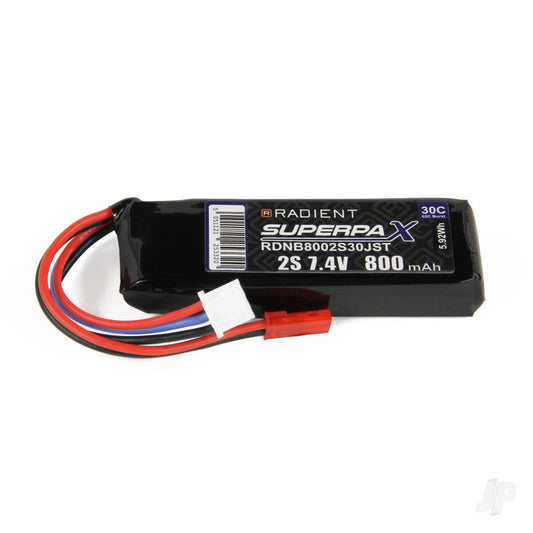 Radient LiPo 2S 800mAh 7.4V 30C